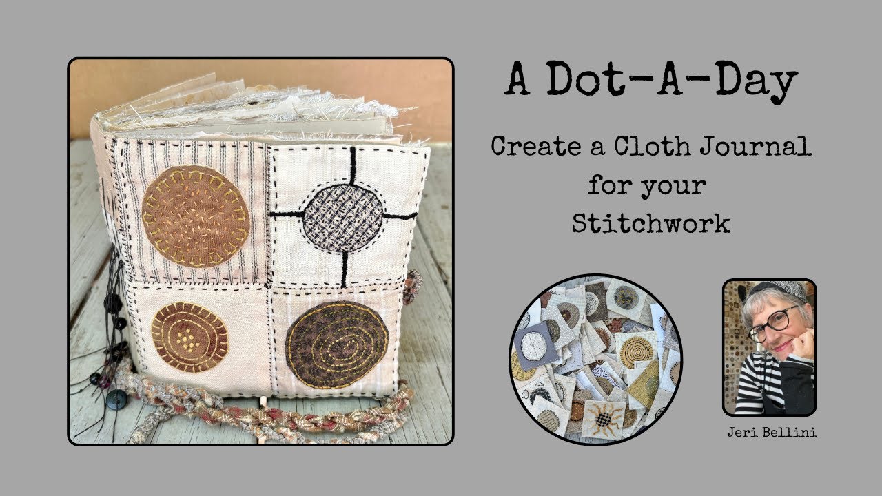 Hand Stitch a Cloth Book: Tutorial using A Dot-A-Day Dots