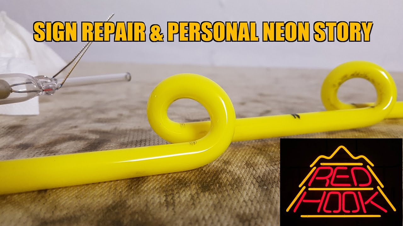 Repairing Red Hook neon sign, and personal neon histories