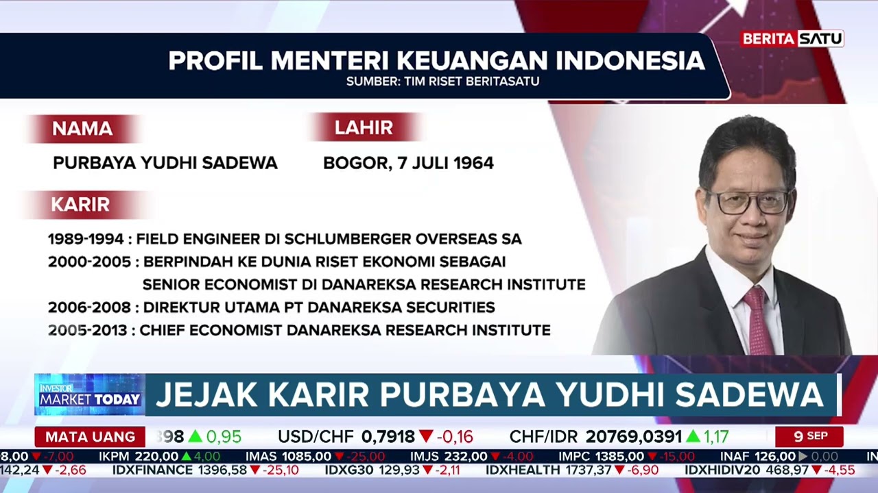 Profil Menteri Keuangan Baru Purbaya Yudhi Sadewa #Beritasatu