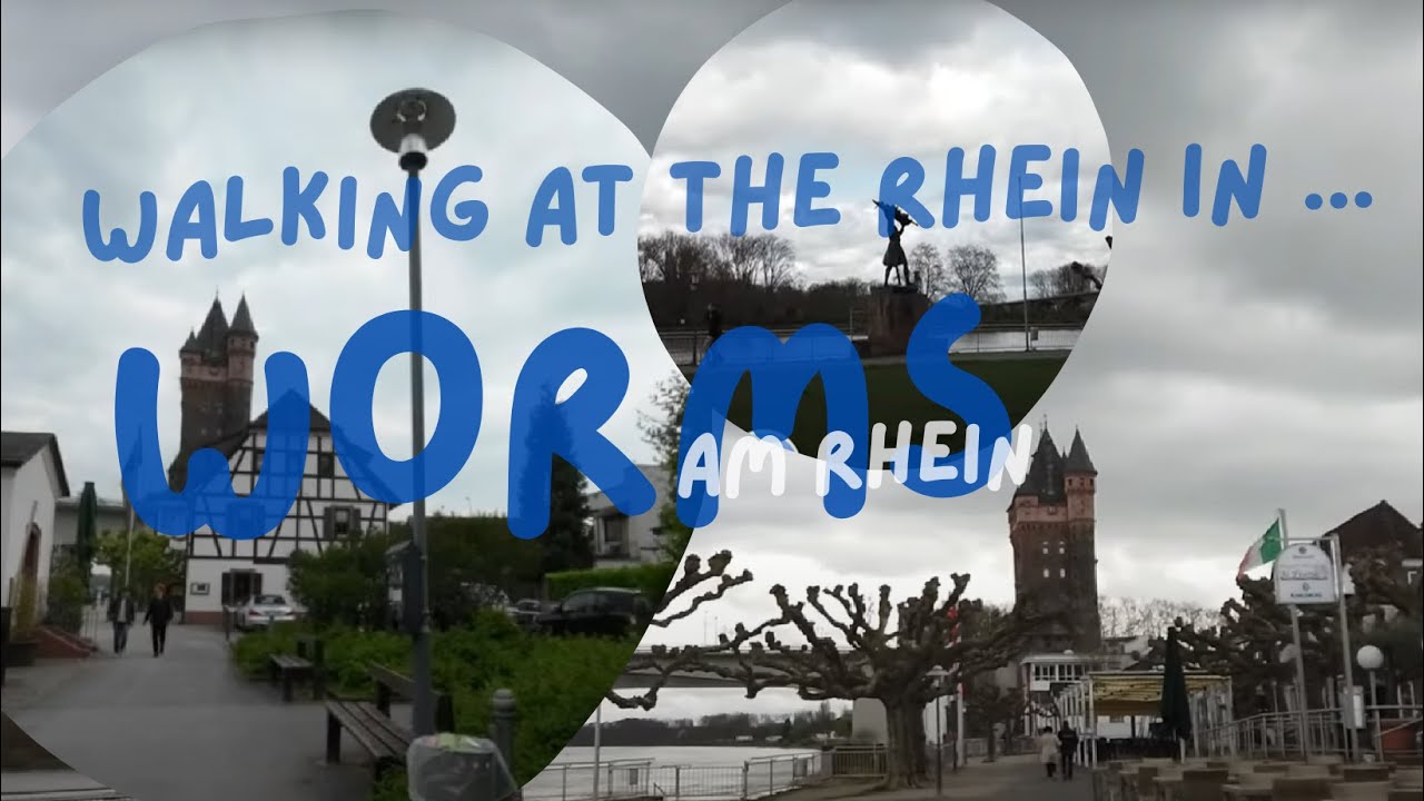 Worms am Rhein: Mai 2023, Rheinufer in Worms, Worms Am Rhein 2023