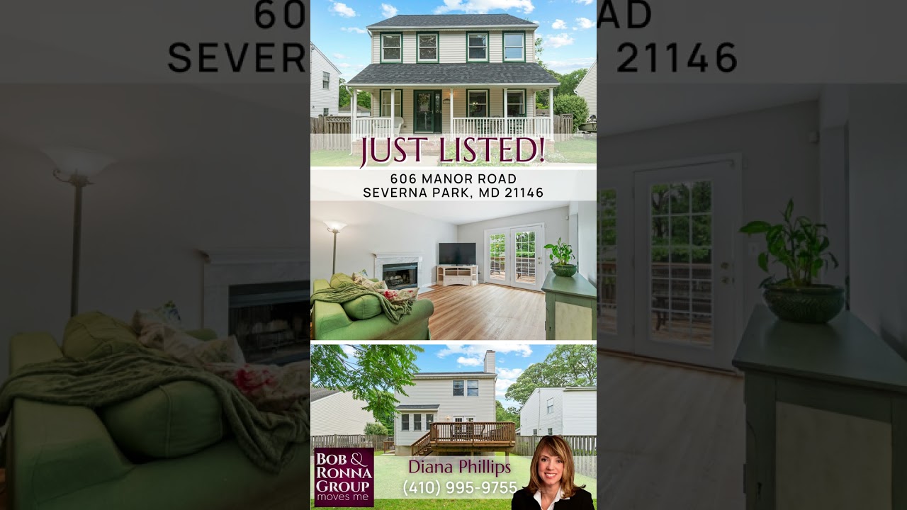 Just Listed! 606 Manor Road, Severna Park, MD 21146