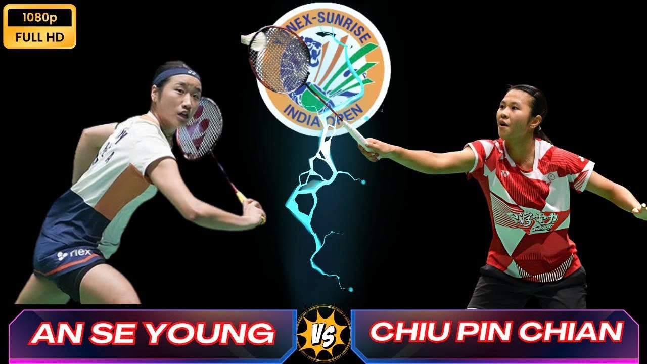 안세영(An Se Young) 🇰🇷 vs Chiu Pin Chian(邱品倩) 🇹🇼 | R32 |  India Open 2025 | Badminton Highlights