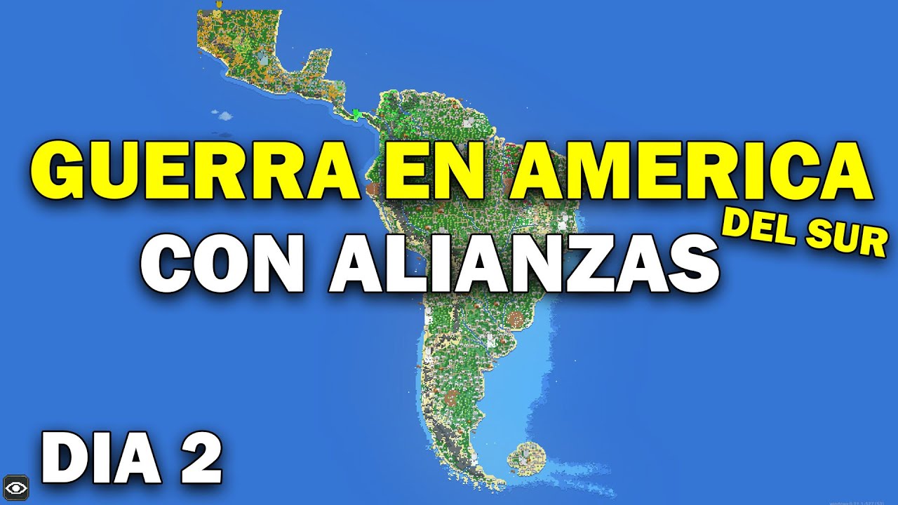 GUERRA en AM&Eacute;RICA del SUR con ALIANZAS DIA 2 - WorldBox