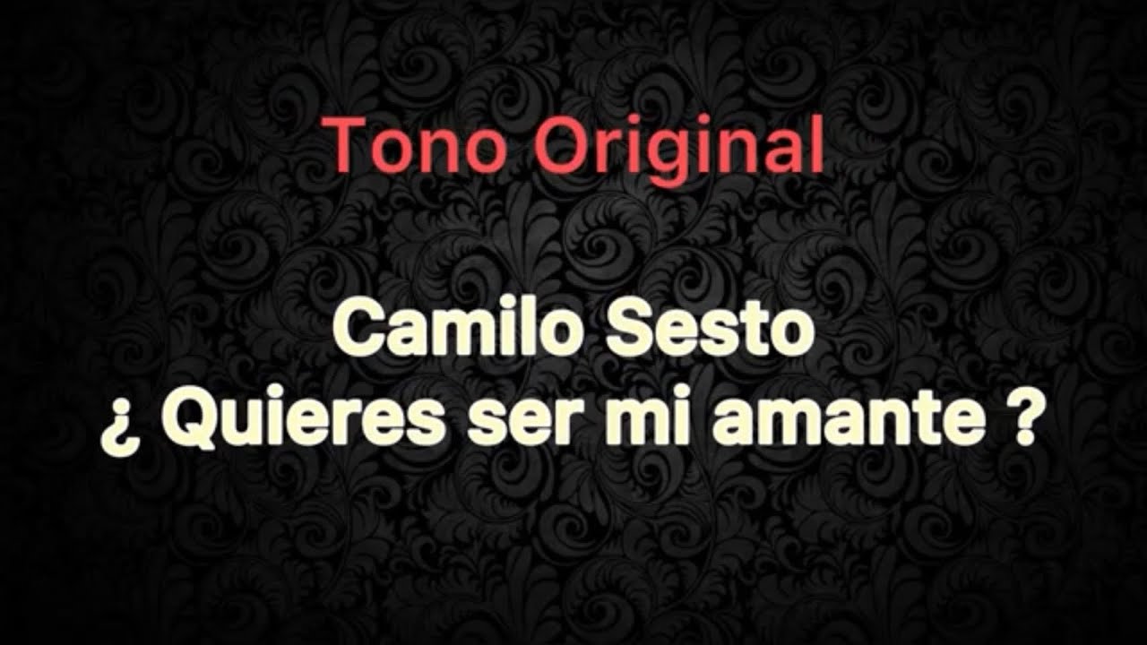 Xtianze - Quieres ser mi amante ( Tono original Karaoke) (xtian)