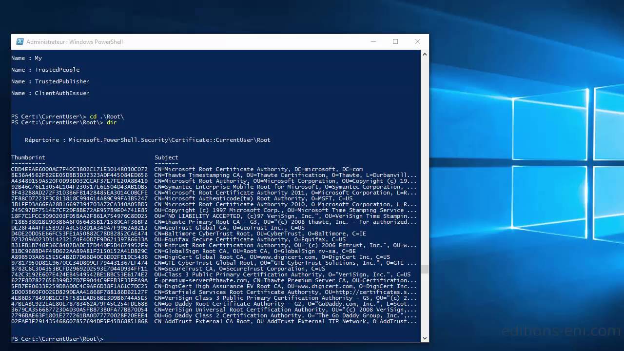 Windows PowerShell Les fondamentaux du langage - Connaître l'environnement