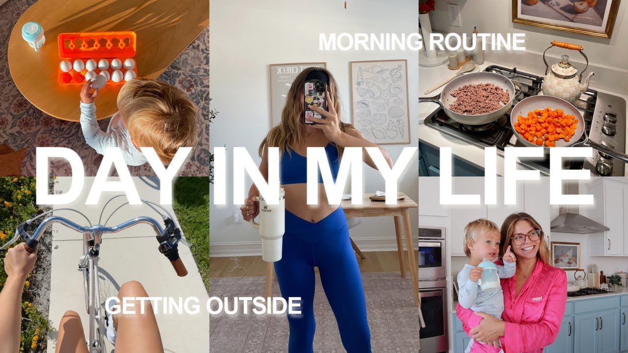 typical day in my life as a 25 y/o mom | house chores, pilates, mom duties
