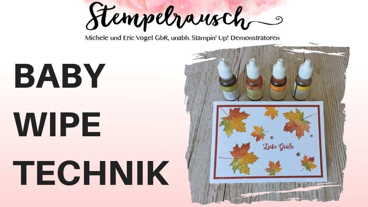 🚼 Baby Wipe Technik Anleitung | Stempelset Jahr voller Farben | Stampin' Up!