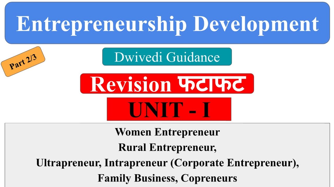 Women entrepreneur, rural entrepreneur, Intrapreneur, copreneurs, entrepreneurship development
