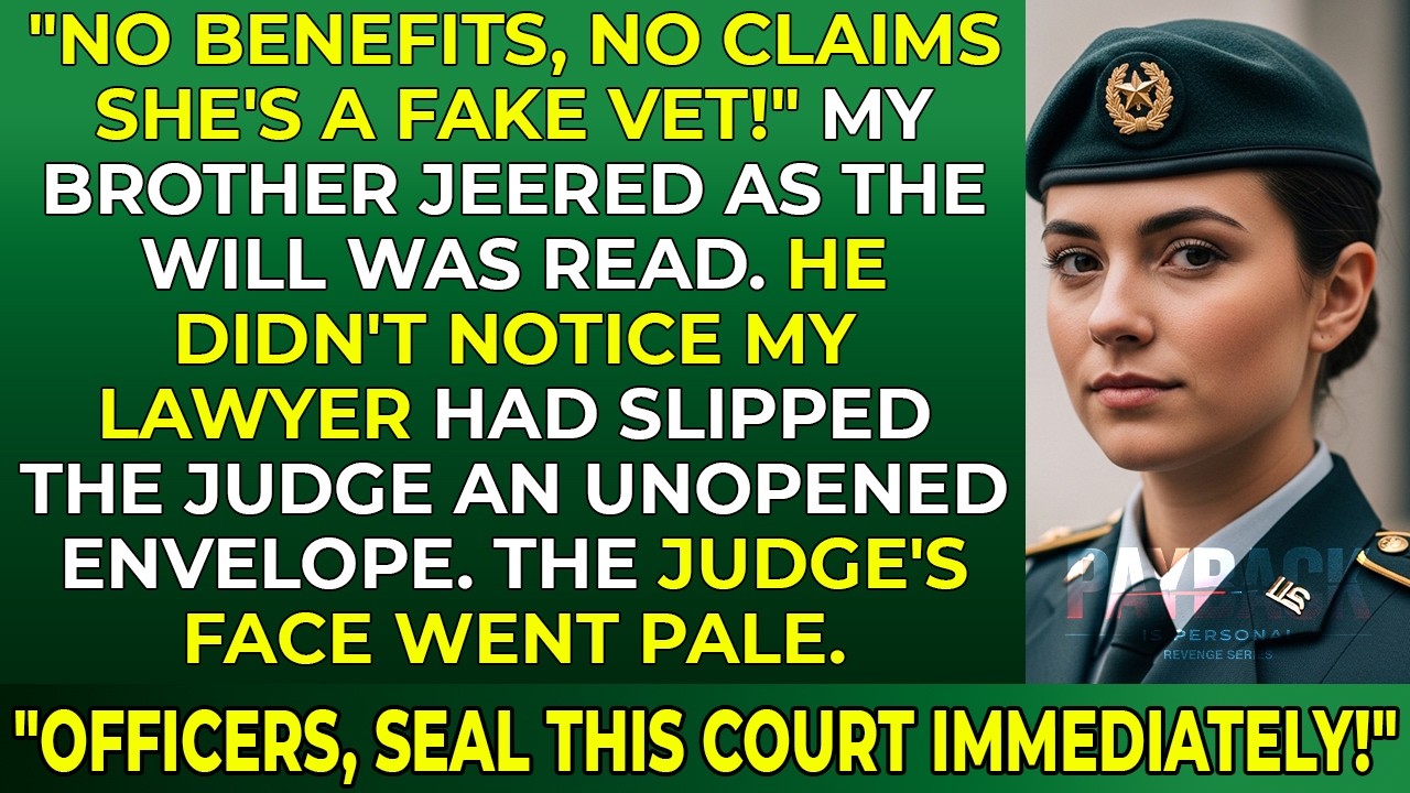 My Brother Mocked My Service in Court — Until the Judge’s Command Changed Everything...