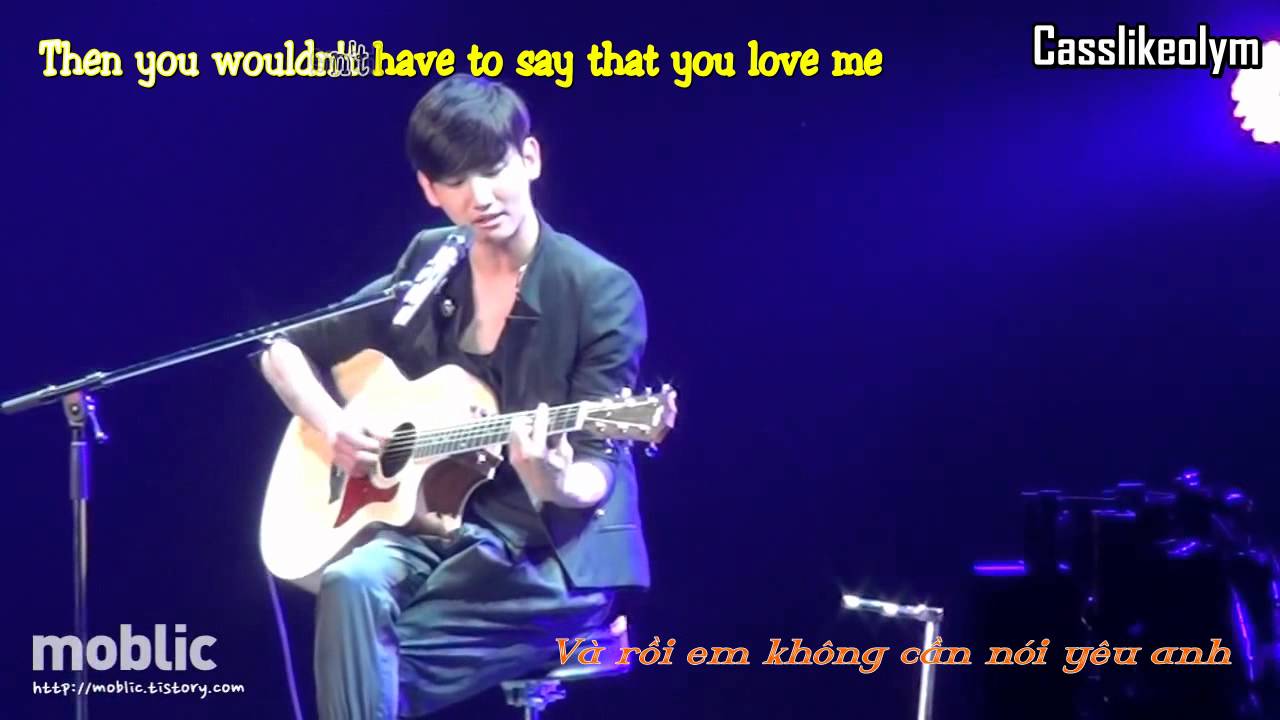 [HD] [Vietsub + Kara] More than words - Changmin (TVXQ) live