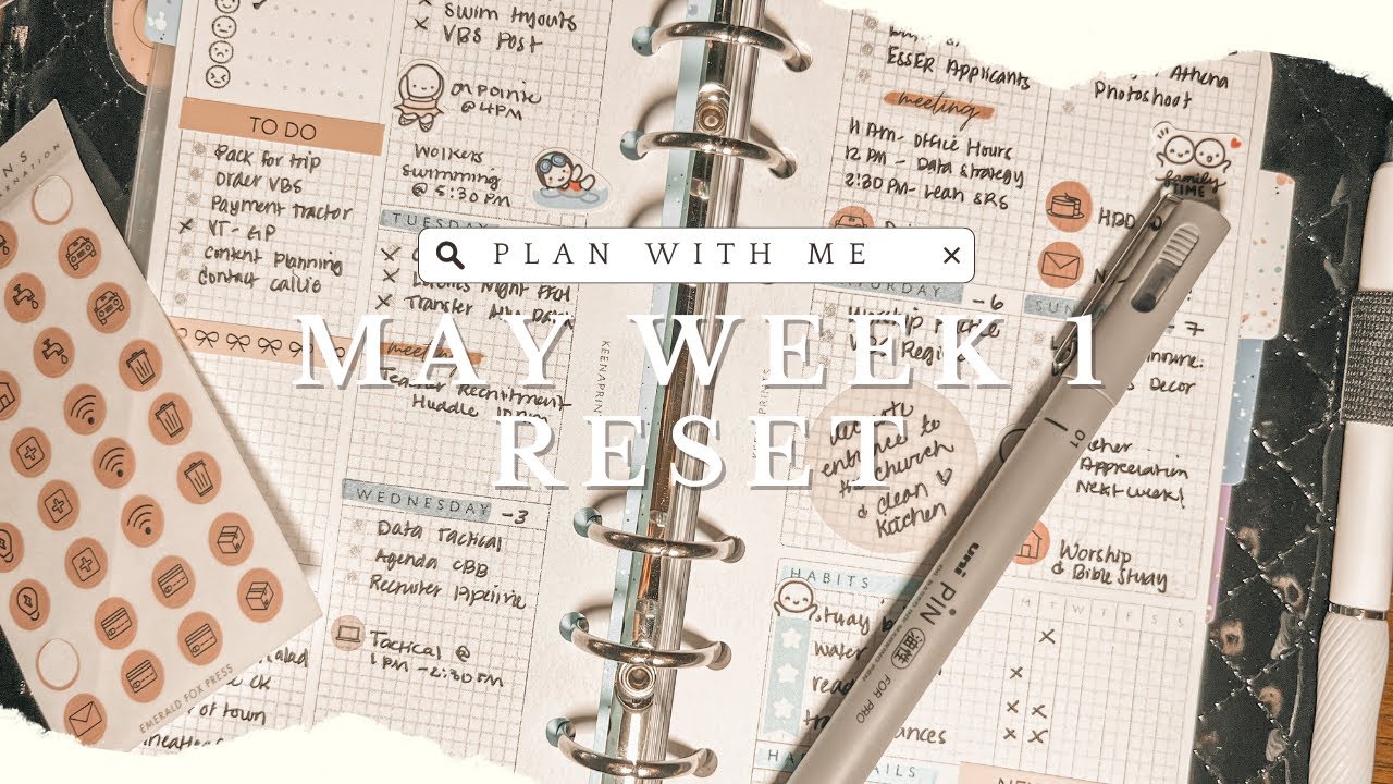 Plan With Me: May Week 1 Reset | Personal Size Planner | 2023 Planner