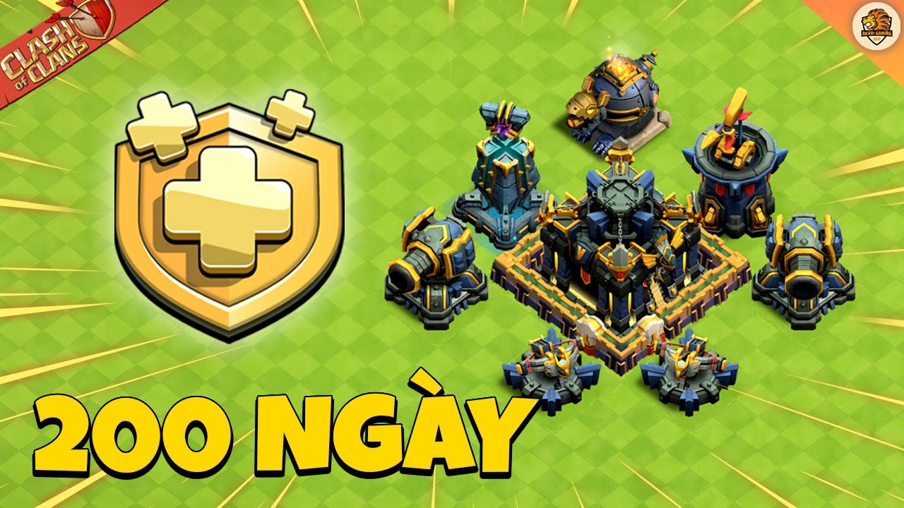 200 Ngày Chơi Cùng Vé Vàng Thay Đổi Ngôi Làng Rush Hall TH17 Ra Sao | Clash of clans | Akari Gaming