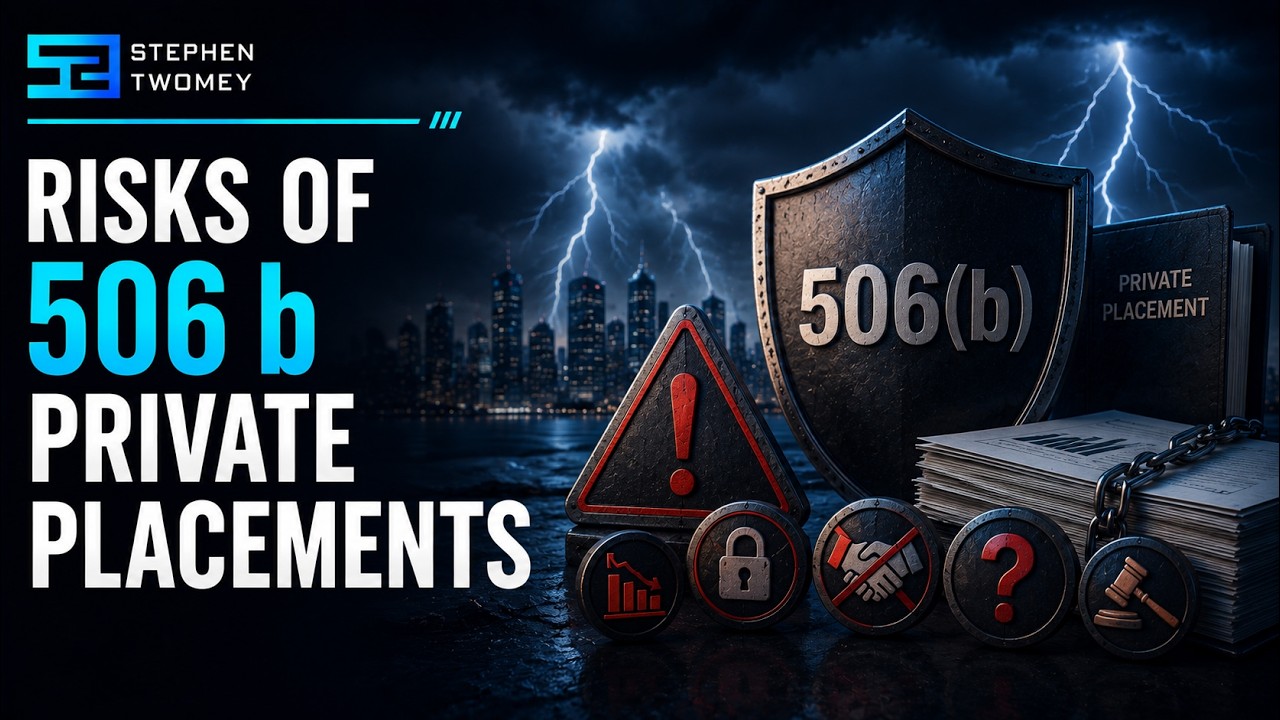 Podcast: Risks of 506 b Private Placements