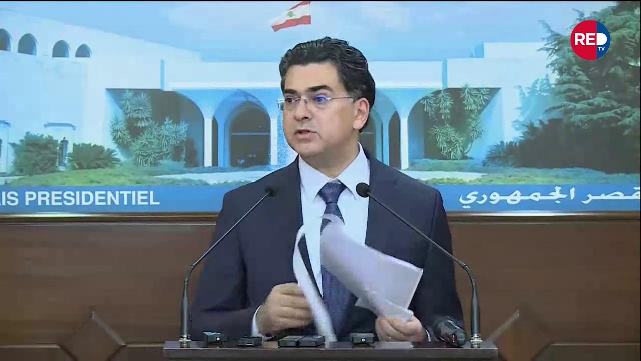 وزير الإعلام بول مرقص يتلو مقررات جلسة مجلس الوزراء