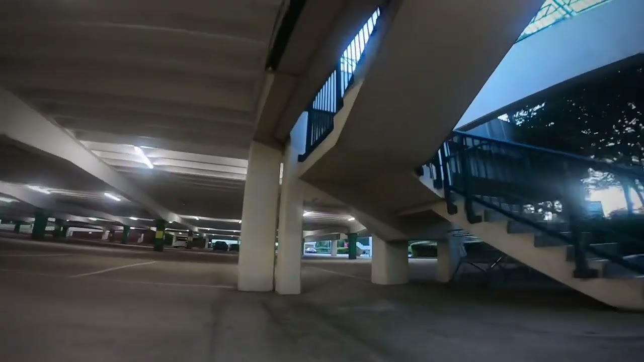 Enter the maze of Meadowhall car park BaronFPV Racing drone Ripp