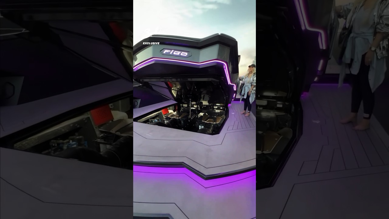I got an exclusive look inside the world&rsquo;s first $4M Lamborghini yacht!! 😍🛥️ #lamborghini #yacht