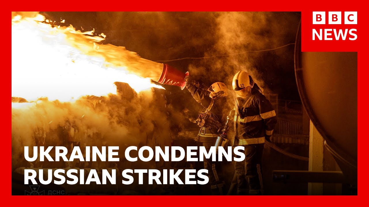 Ukraine condemns 'brutal' Russian strikes ahead of second day of peace talks | BBC News