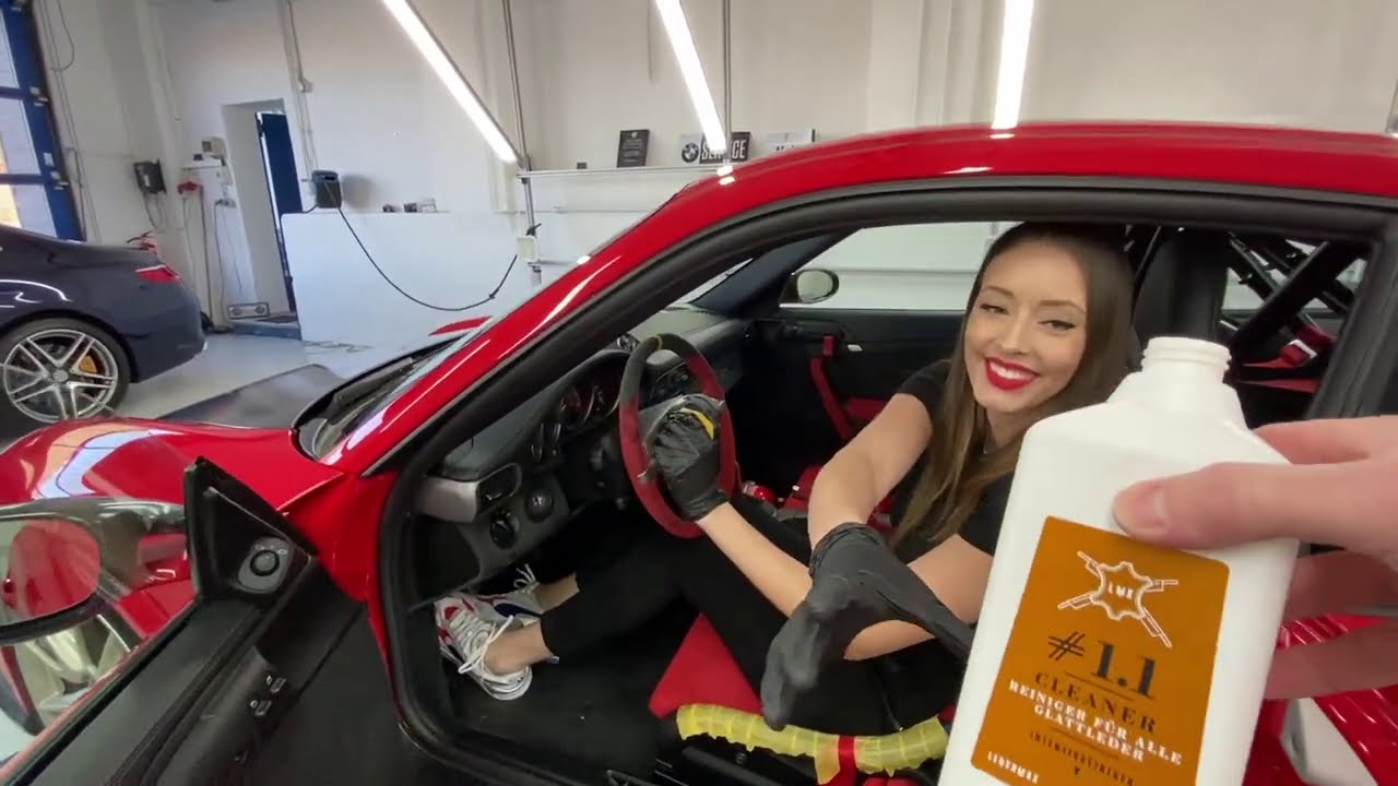 ALCANTARA + LEDER RICHTIG REINIGEN am 997 GT2 RS - Paddy poliert PS Car Garage VLOG