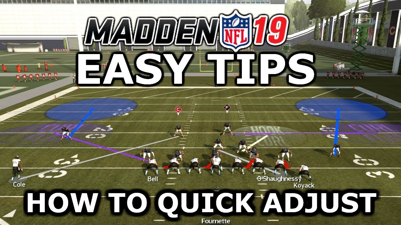 QUICK ADJUSTMENT TIPS FOR BEGINNERS- MADDEN 19 PRO TIPS+TRICKS