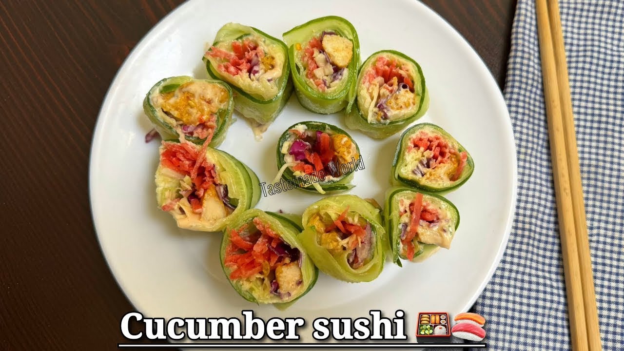 Cucumber 🥒 Sushi 🍱 Recipe | Cucumber Rolls Recipe | Chicken Cucumber Roll | Sushi | Rolls Recipe
