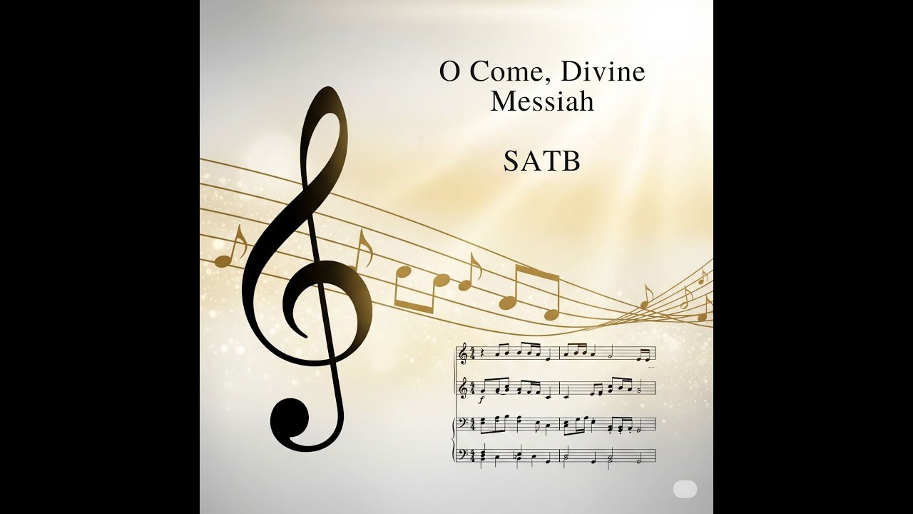 O Come, Divine Messiah - (SATB Rehearsal)