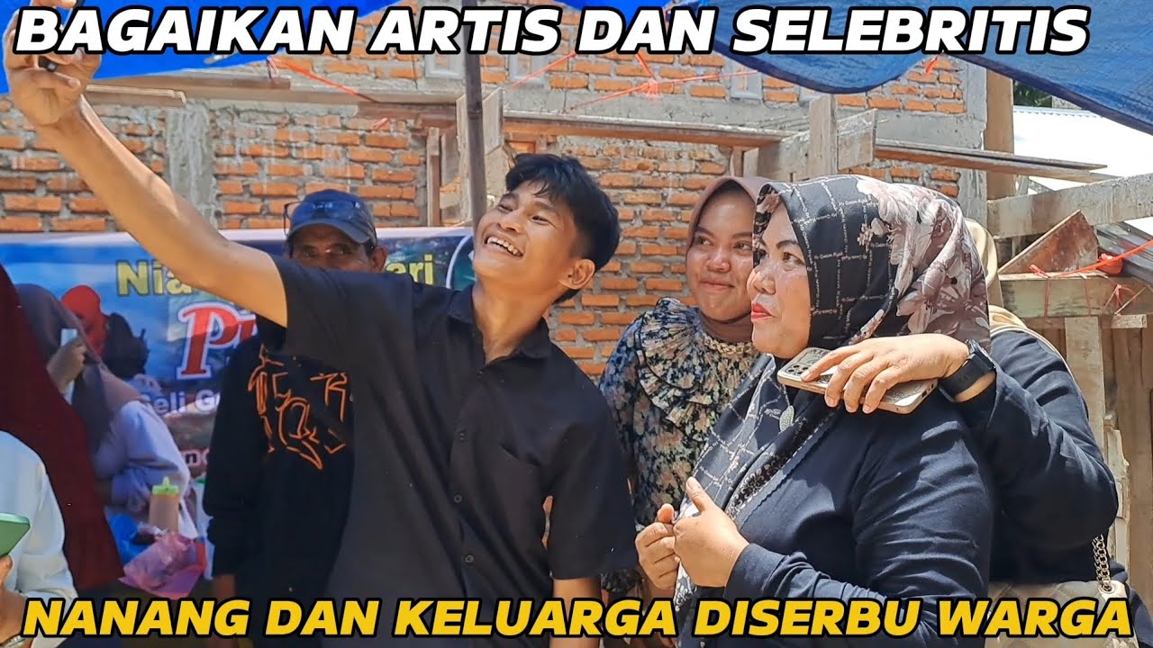 BAGAIKAN ARTIS DAN SELEBRITIS‼️SEMUA WARGA MENYERBU KELUARGA NKS MEMBERIKAN BANTUAN DAN BERFOTO