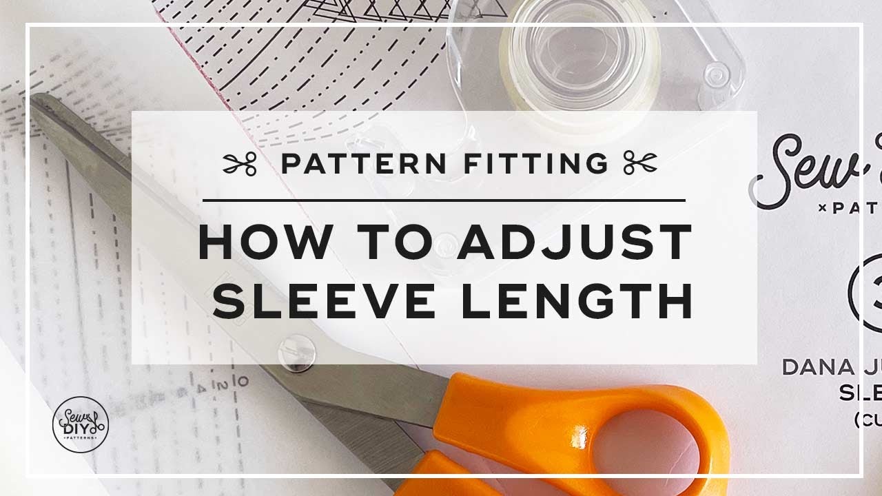 How to lengthen or shorten the sleeves of a sewing pattern