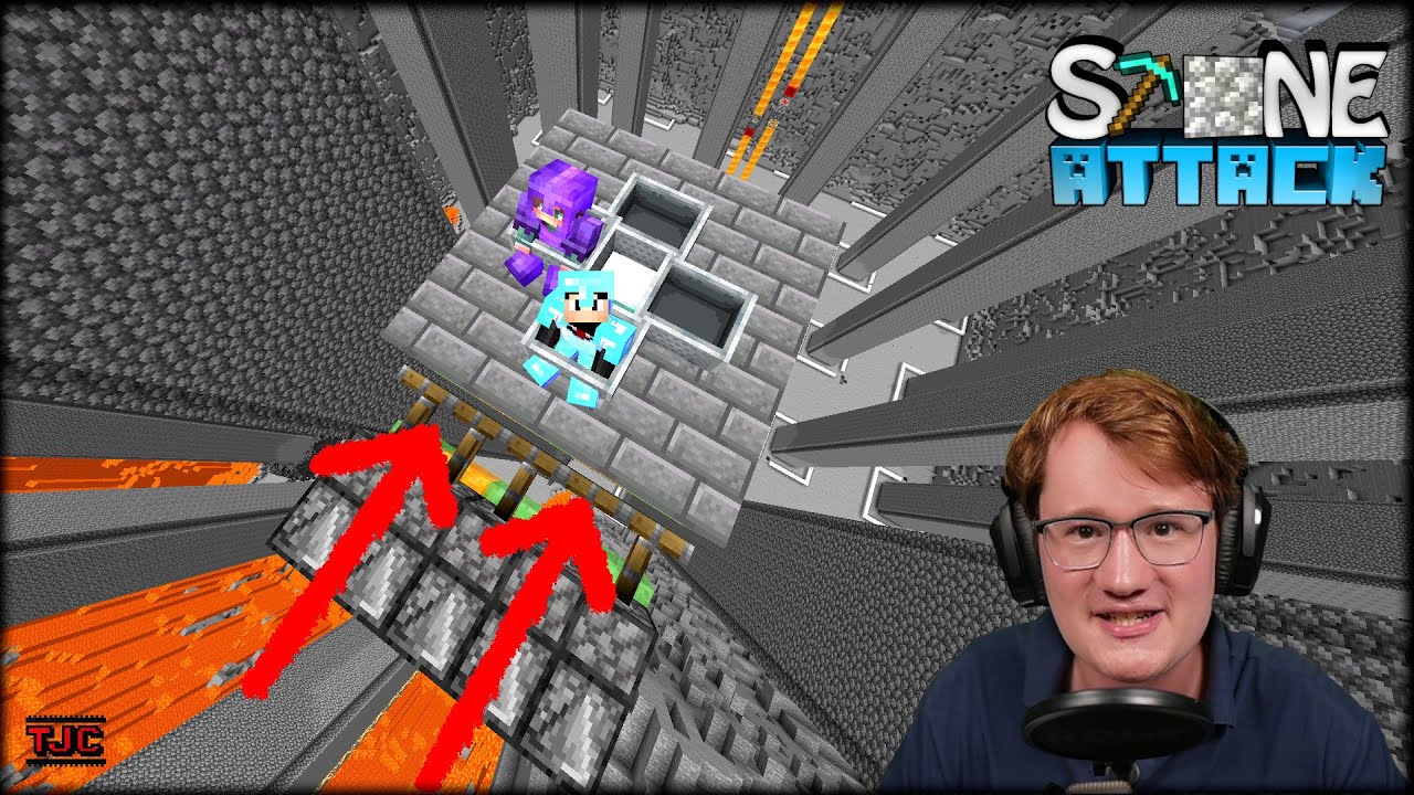 SCHWEBENDE 5x5 PLATTFORM mit Redstone | 🪨⚔️StoneAttack Ep. 17