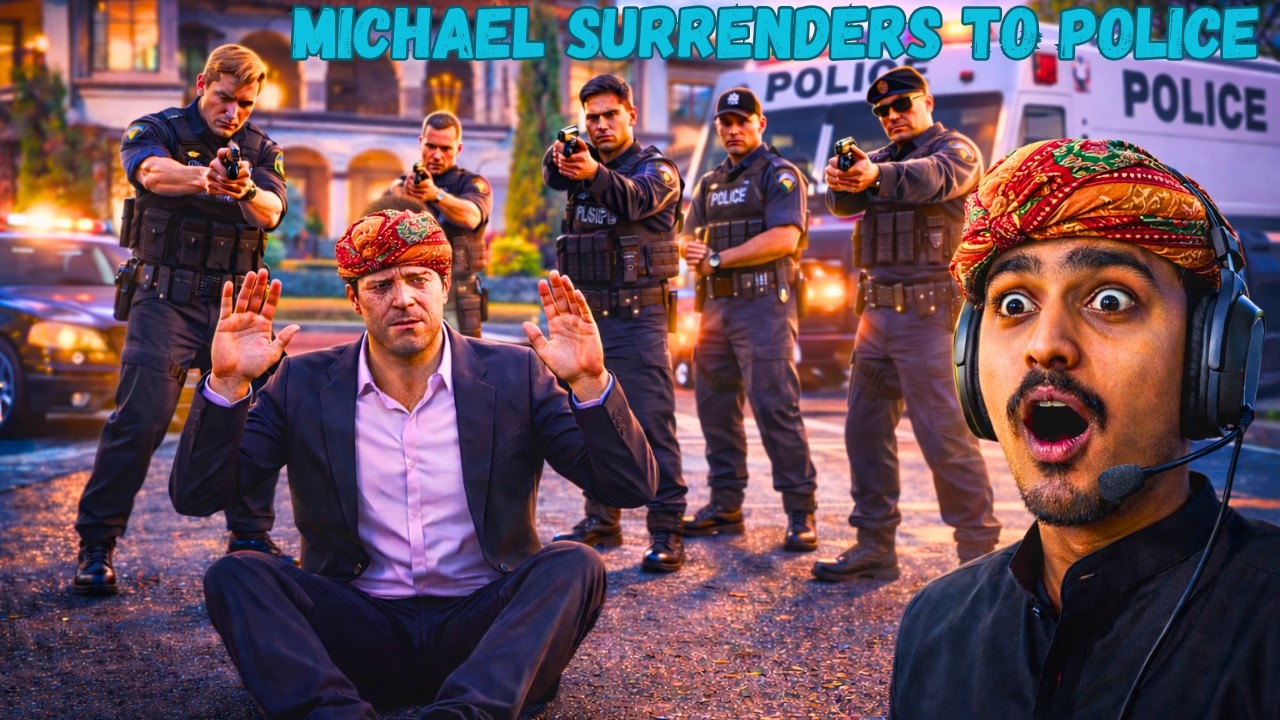 Police Raid on Michael’s House 😱 | Michael Sent to Prison! | GTA V #8