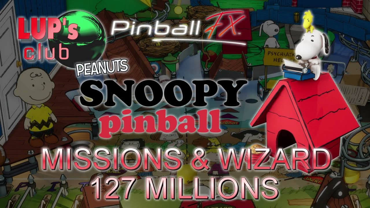 Pinball FX 🦴 Peanuts Pinball: Snoopy Pinball ► All the missions & Wizard mode (127M)