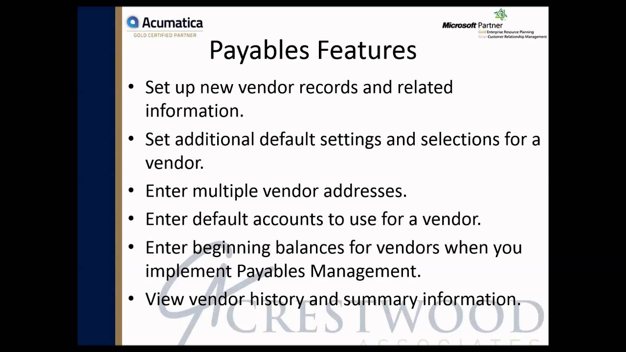Getting Started with Dynamics GP (General Ledger and Accounts Payable)