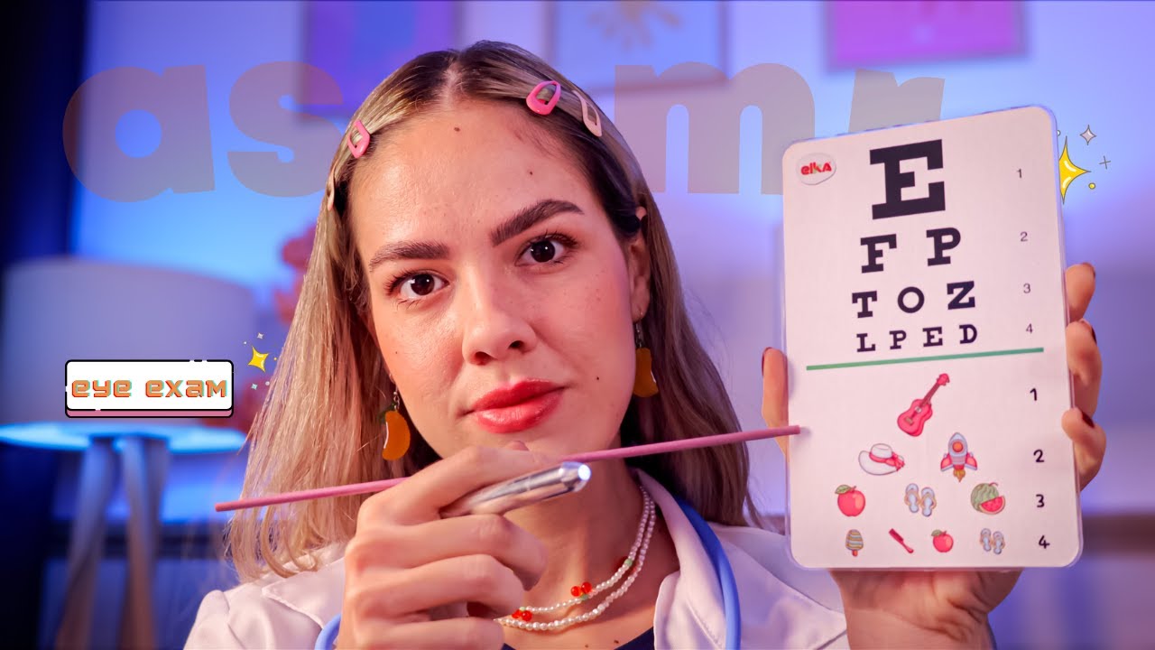 ASMR ROLEPLAY | Exame de Vista Completo 👩🏼‍⚕️👁️ Voz Suave e Visual Triggers