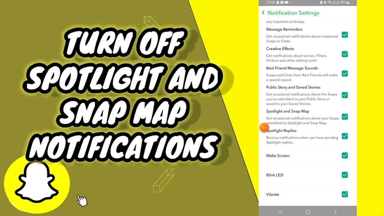 How To Turn Off Spotlight and Snap Map Notifications On Snapchat