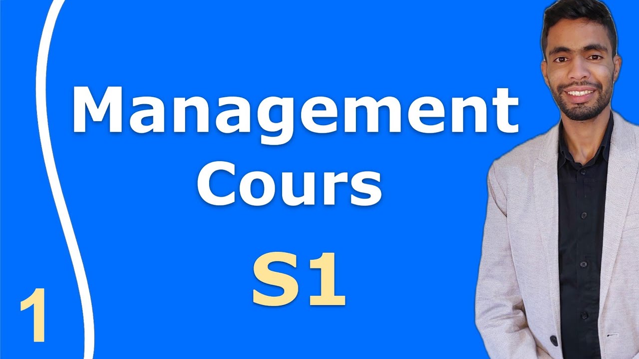 Management S1 cours : introduction au management