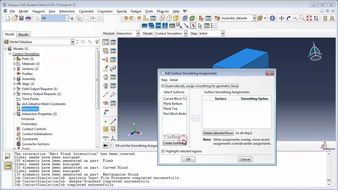 9.b) Modeling contact using General Contact - Part 1 of 1 (with audio)