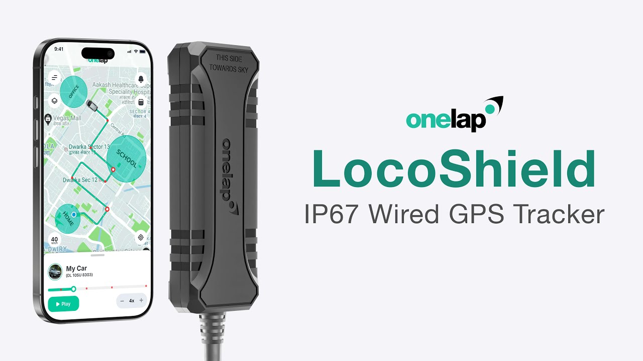 Onelap LocoShield - IP67 Wired GPS Tracker for Bikes and Cars
