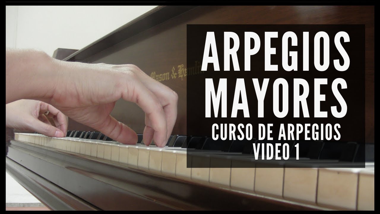 ARPEGIOS MAYORES AL PIANO  -Curso de arpegios Video 1-  (Material descargable)