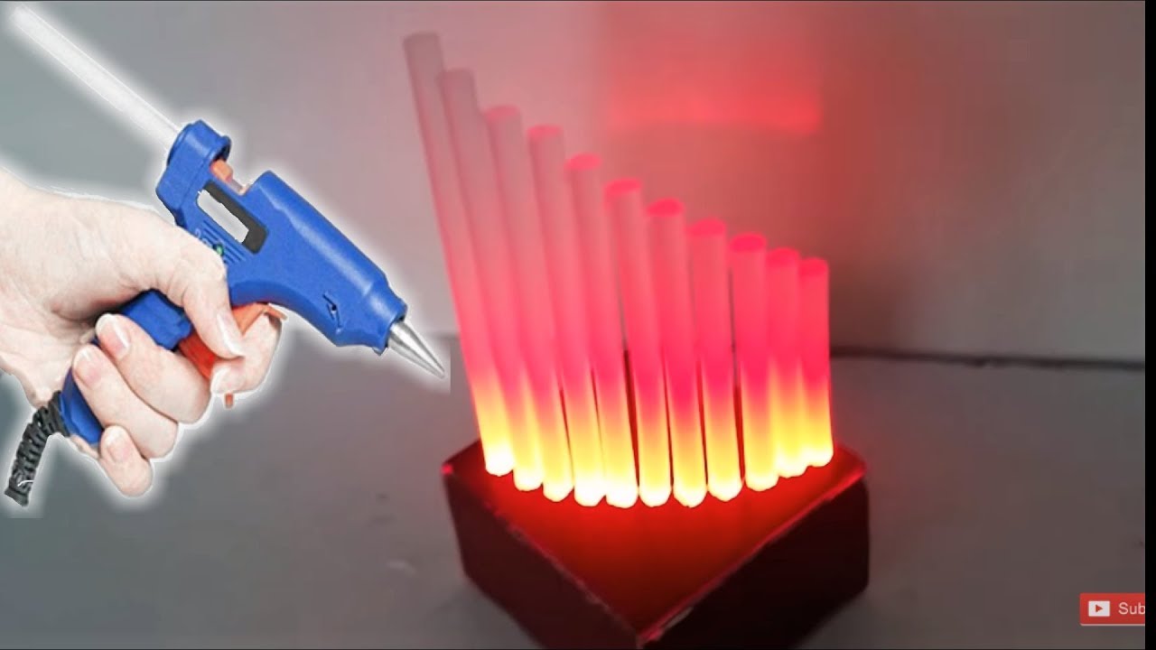Glue Stick Lamp - DIY