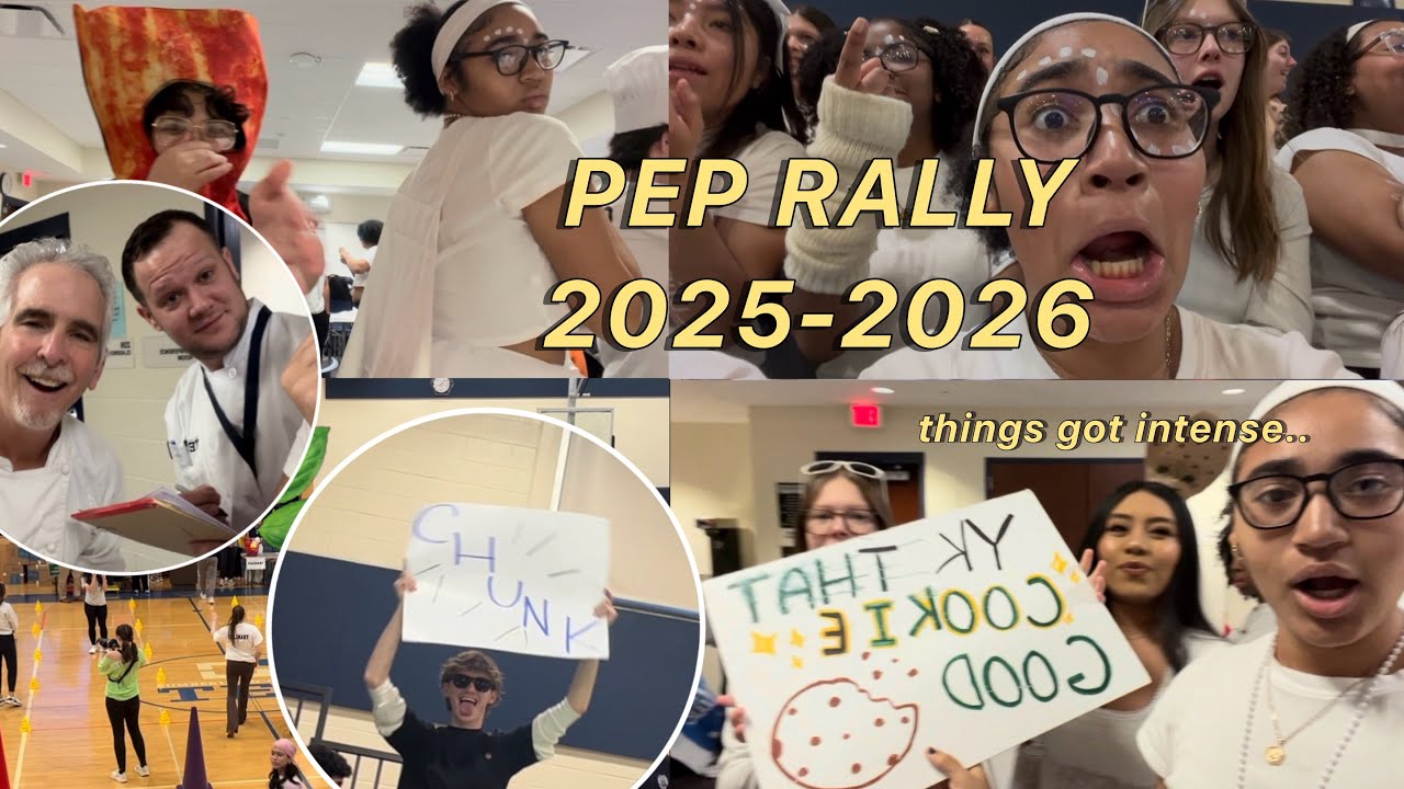OUR ANNUAL PEP RALLY (i actually participated?)
