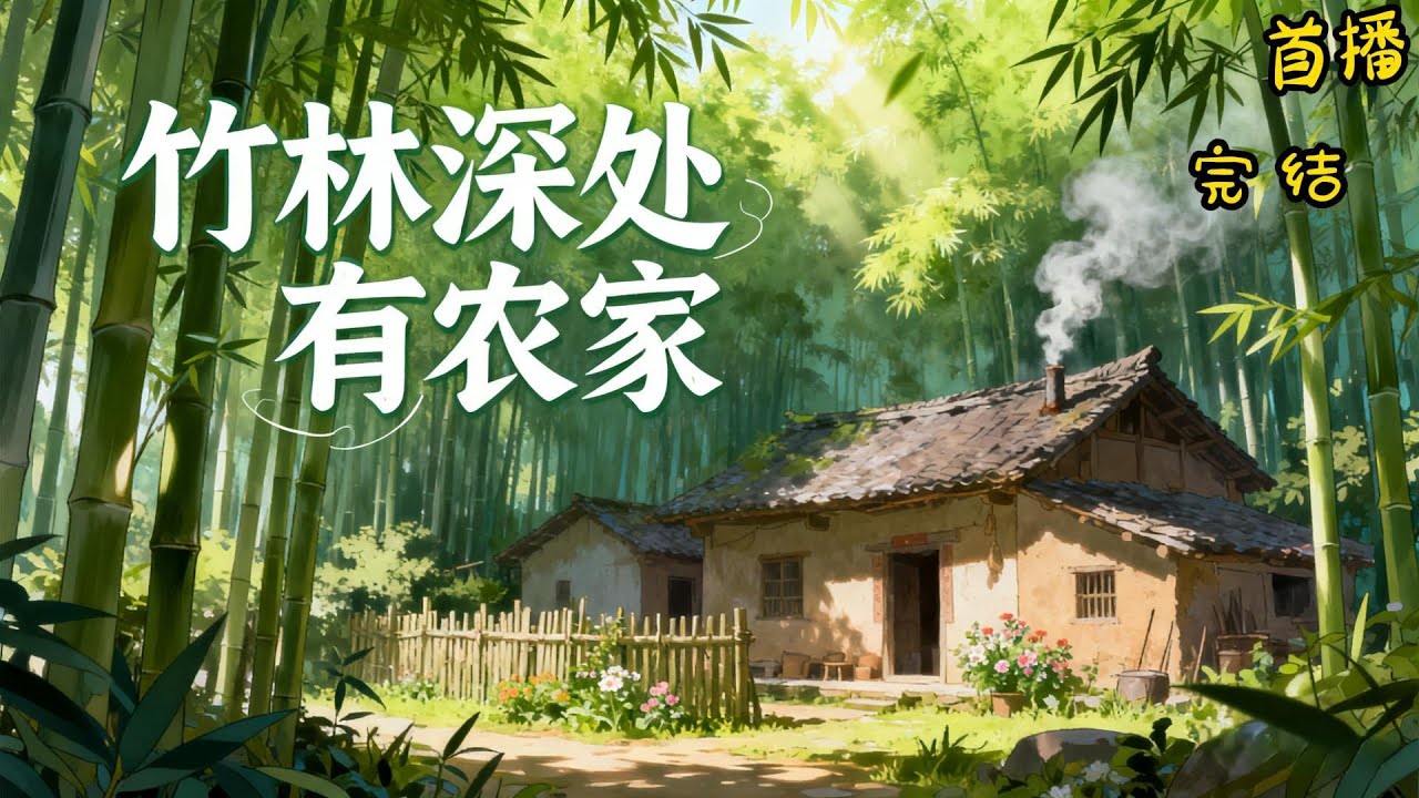 《竹林深处有农家》三间茅草房就是他所有的家当，就在大家都等着看他们笑话时，才发现不知从何时起，当年的三间茅草房，已然换成了青砖瓦房，小日子也蒸蒸日上。#有声漫画#穿越#爽文#种田