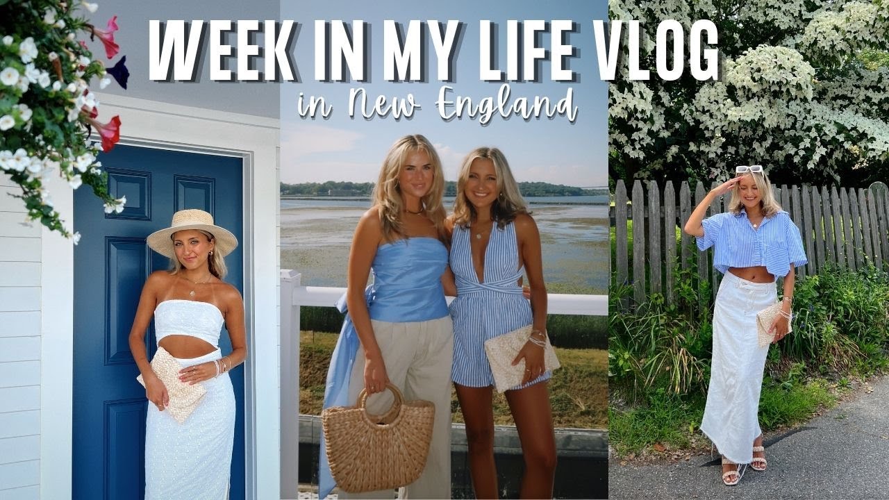 WEEK IN MY LIFE IN NEW ENGLAND || exploring Cape Cod, Martha's Vineyard & Newport with Sam and Jules