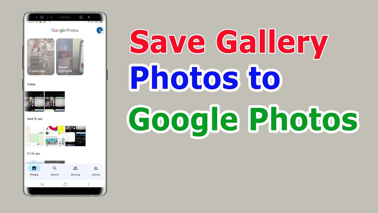 How to Save Photos to Google Photos | Backup Gallery Photos to Google Photos | Google Photos Usage