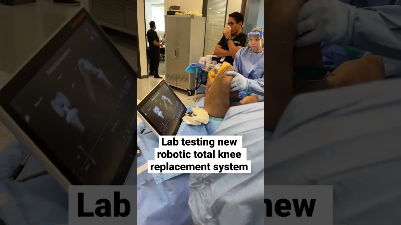 Robotic Total Knee Replacement Surgery #shorts #arthritis #orthopedics #sportsmedicine