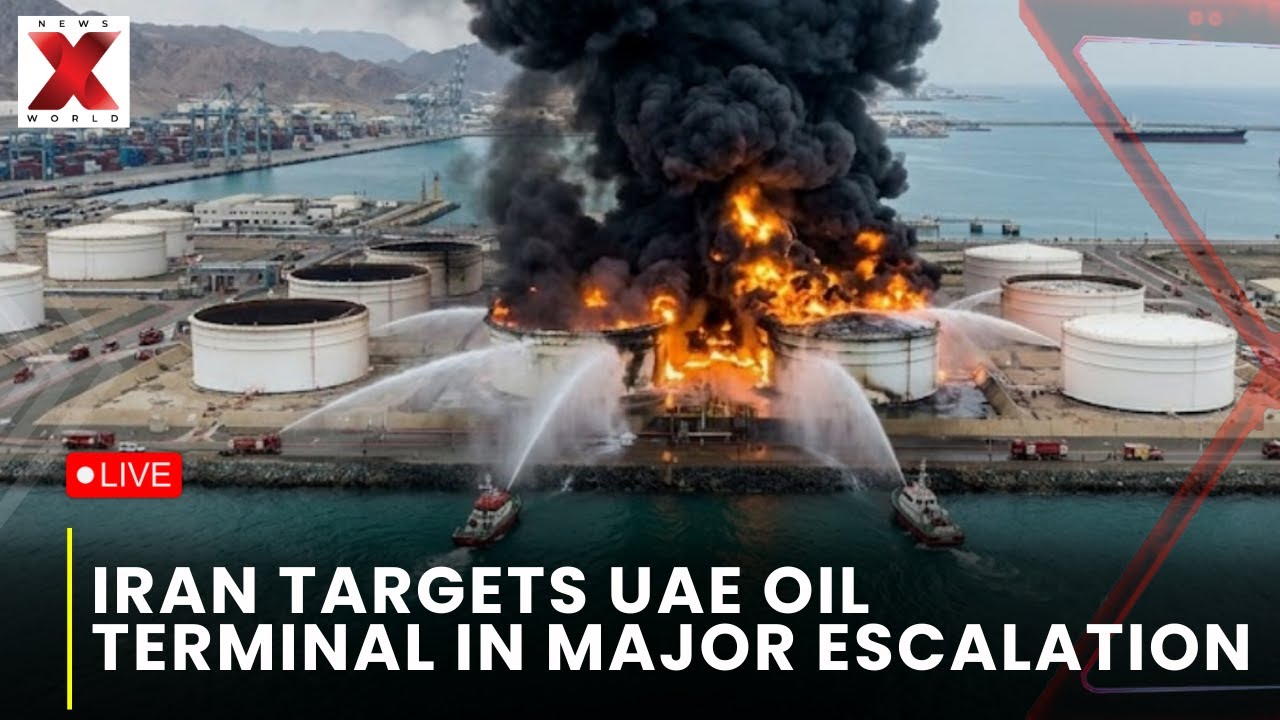 LIVE: Iran Drone Attack Shuts Down UAE's Fujairah Oil Hub After US Hits Kharg Island
