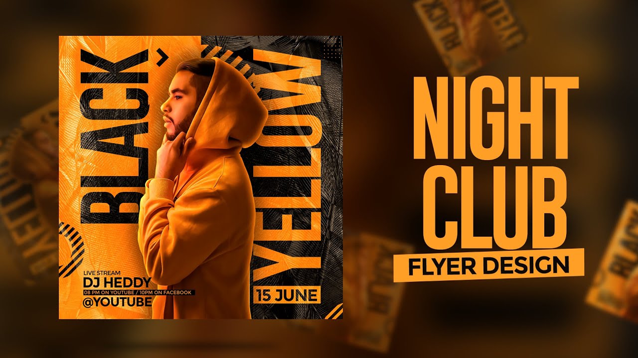 How to Design Night Club Flyer in Photoshop   Arte para Festa 05