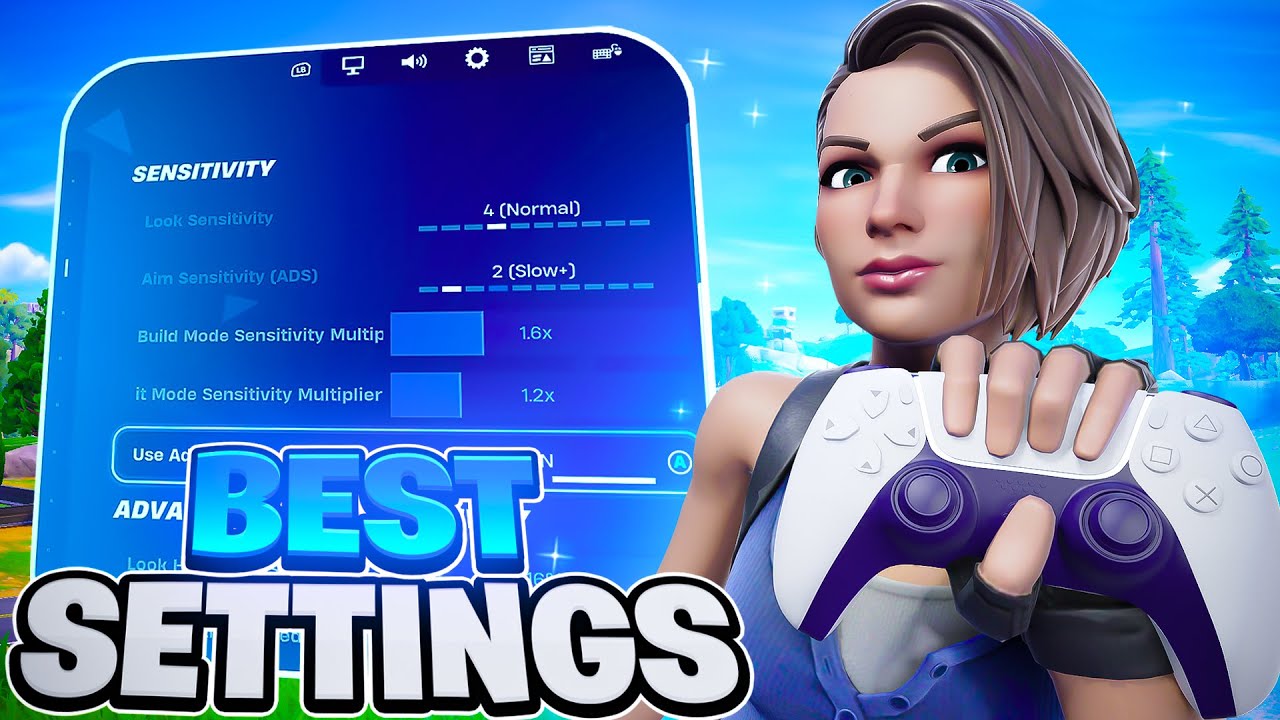 *NEW* BEST Controller SETTINGS + Sensitivity in Chapter 7 Season 1 🎮 ( Fortnite Reload Gameplay)