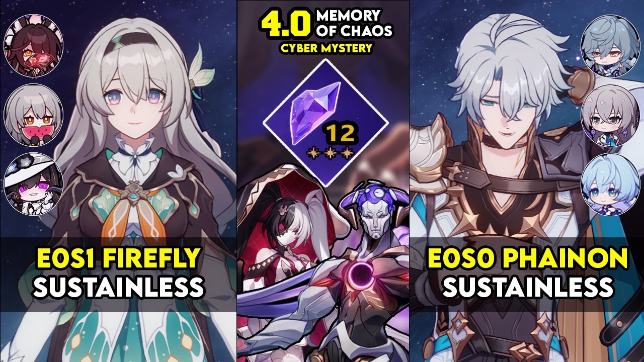 Memory of Chaos 12 FULL CLEAR | E0S1 Firefly & E0S0 Phainon | Honkai: Star Rail MOC 12