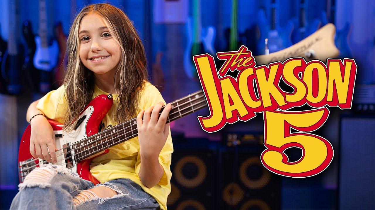Ellen Alaverdyan (11yo) Plays Jackson 5 - Darling Dear (Bass Cover)