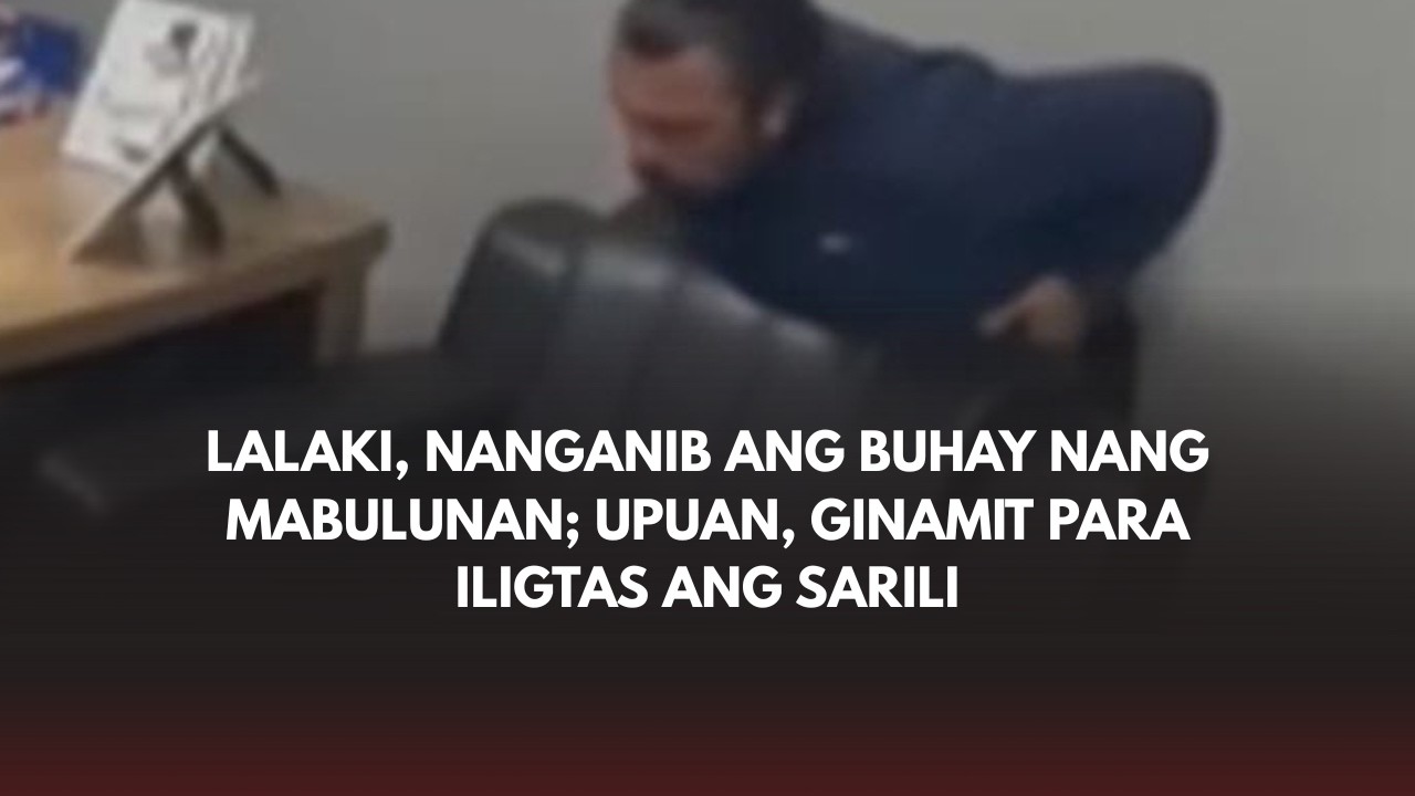 Lalaki, nanganib ang buhay nang mabulunan; upuan, ginamit para iligtas ang sarili.