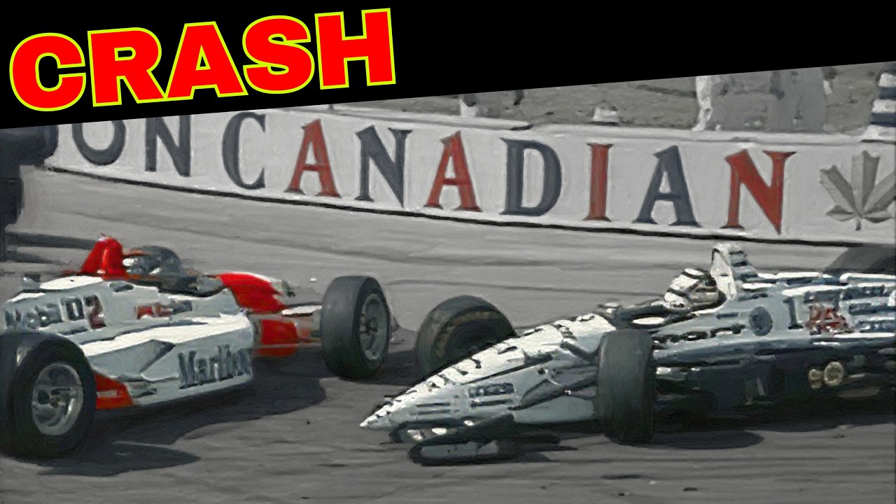 Fittipaldi and Mansell Crash Out in Final Corner of Race (1994 CART Vancouver)